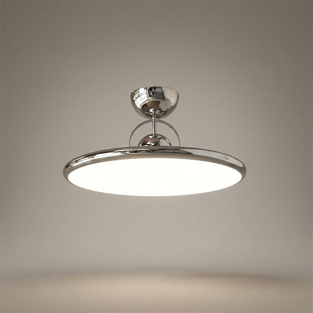 Ceiling Lamp Acrylic Metal 50.0 cm Glossy Green Living Room Retro LED Flush Mount Dining Bedroom Light | Thomler