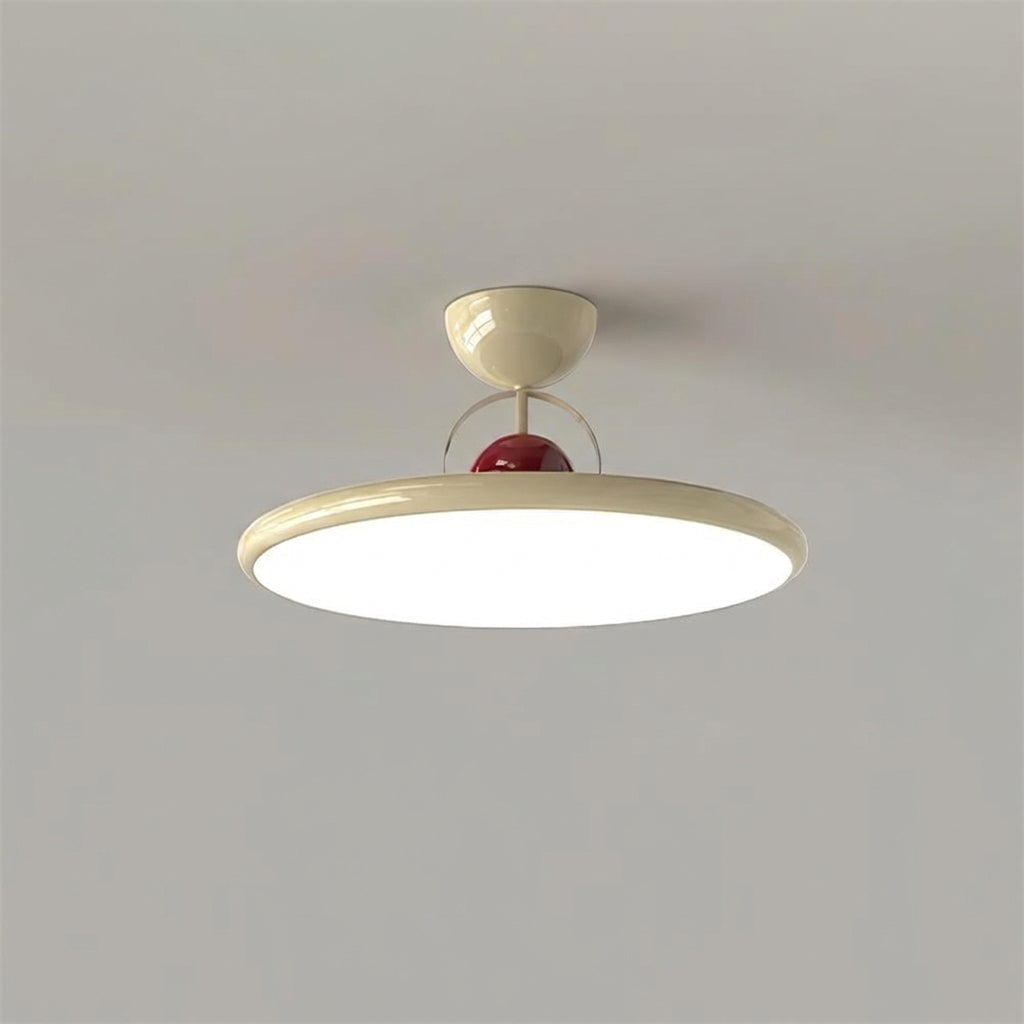 Ceiling Lamp Acrylic Metal 50.0 cm Glossy Green Living Room Retro LED Flush Mount Dining Bedroom Light | Thomler