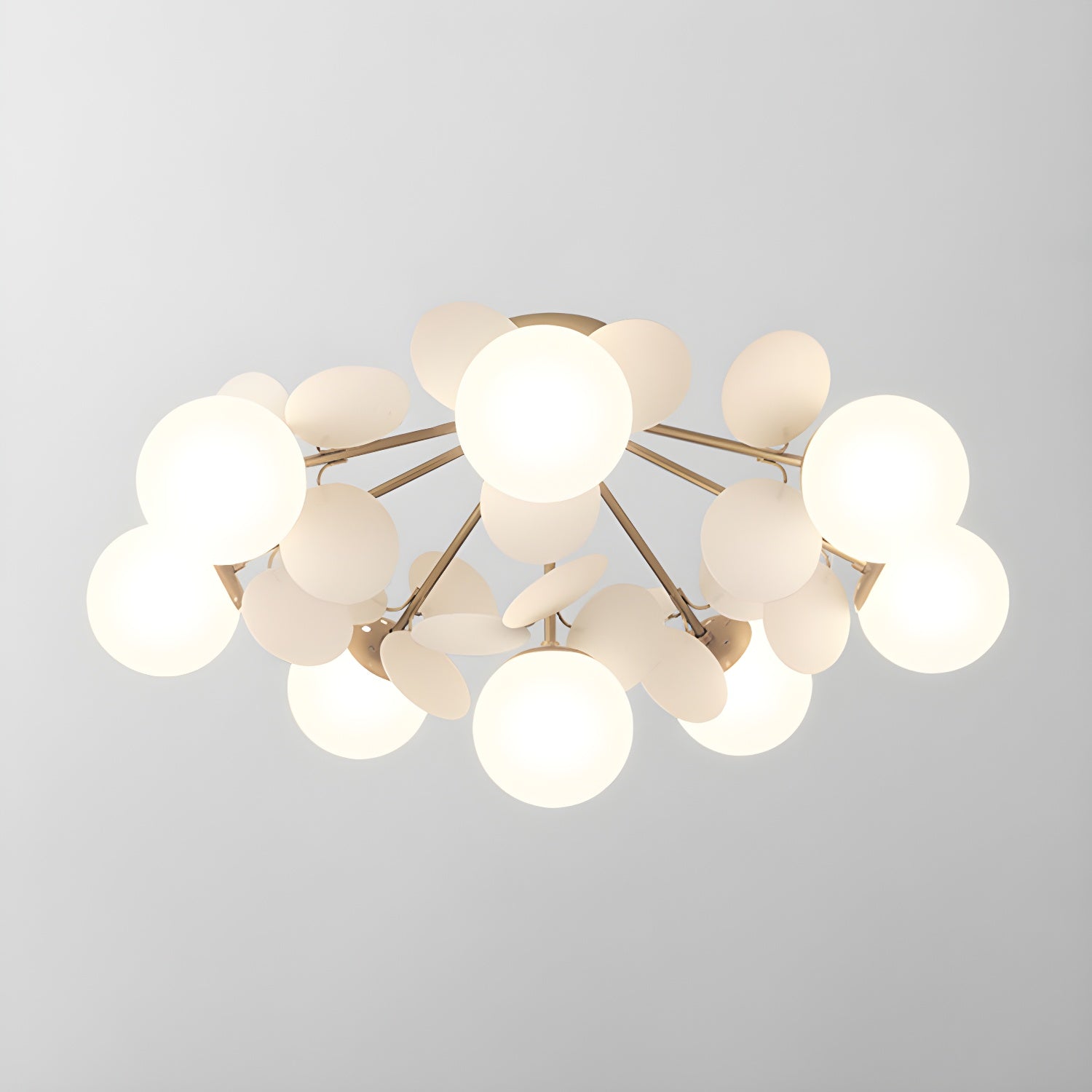 Multi-Globe Flush Mount Ceiling Light with Pastel Orb Shades – Modern Colorful LED Fixture for Kids Room, Playroom & Contemporary Space | Thomler