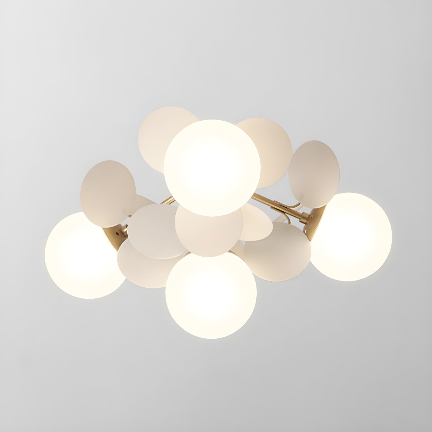 Multi-Globe Flush Mount Ceiling Light with Pastel Orb Shades – Modern Colorful LED Fixture for Kids Room, Playroom & Contemporary Space | Thomler
