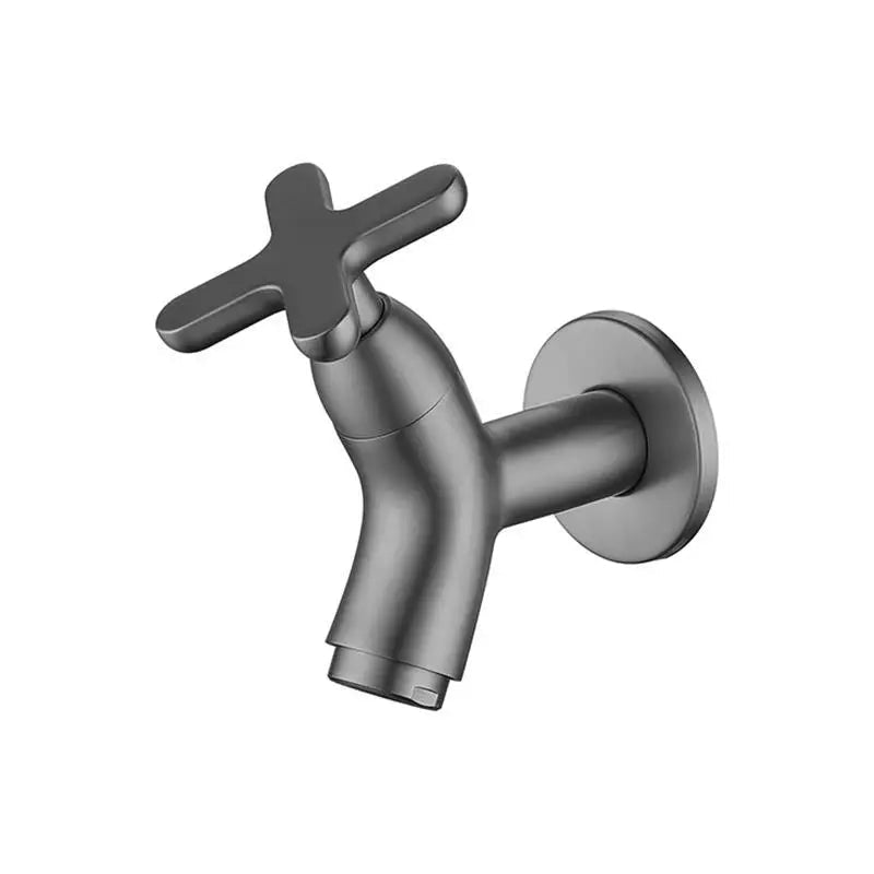 Wall-Mount Cold Water Tap – Brass Construction, Contemporary Round Spout for Bathroom & Kitchen | Thomler