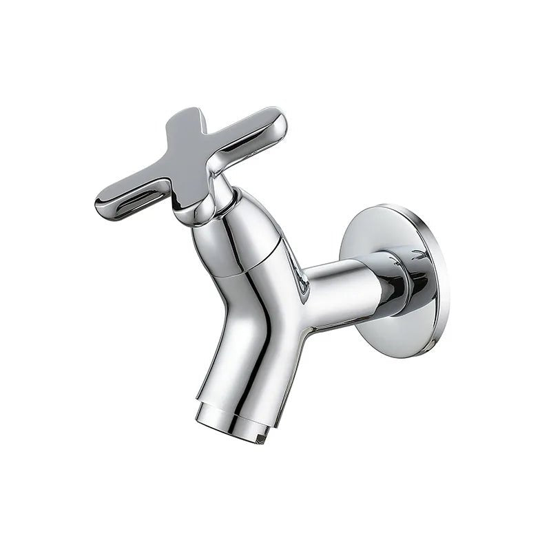 Wall-Mount Cold Water Tap – Brass Construction, Contemporary Round Spout for Bathroom & Kitchen | Thomler