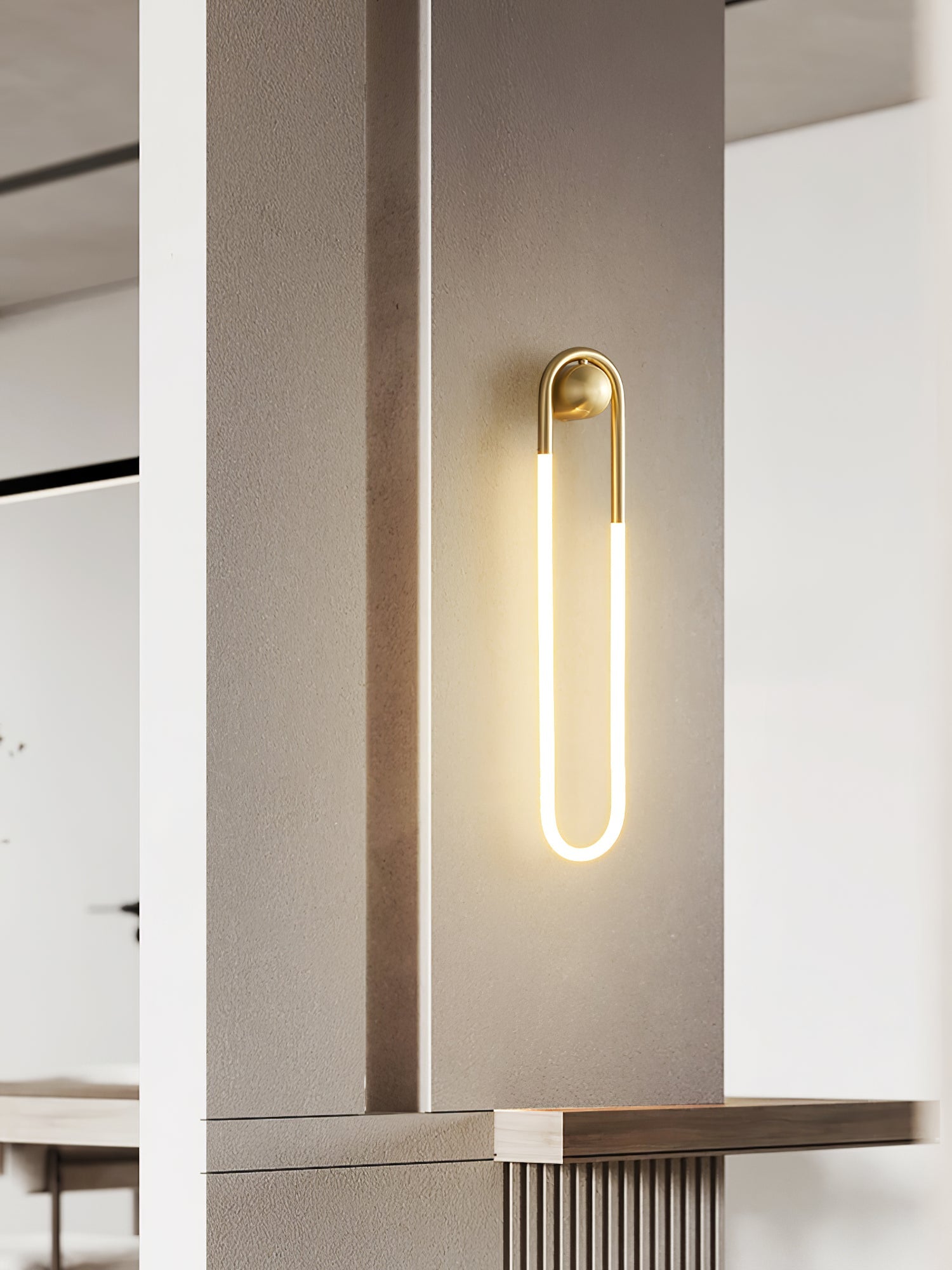 Wall Lamp Brass 17.7 in LED 9W Indoor Bedroom Living Room Accent Lighting Contemporary Design | Thomler