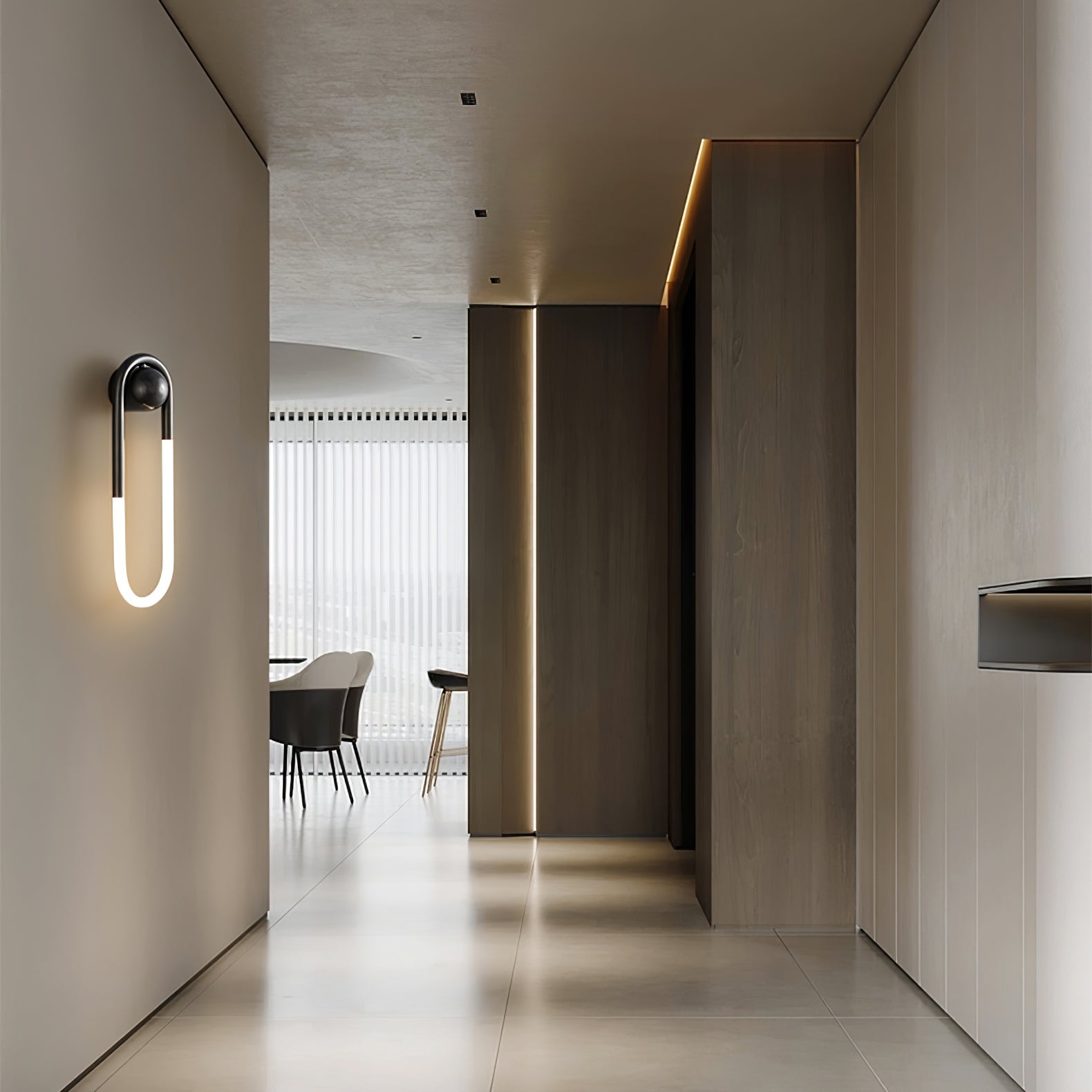 Wall Lamp Brass 17.7 in LED 9W Indoor Bedroom Living Room Accent Lighting Contemporary Design | Thomler