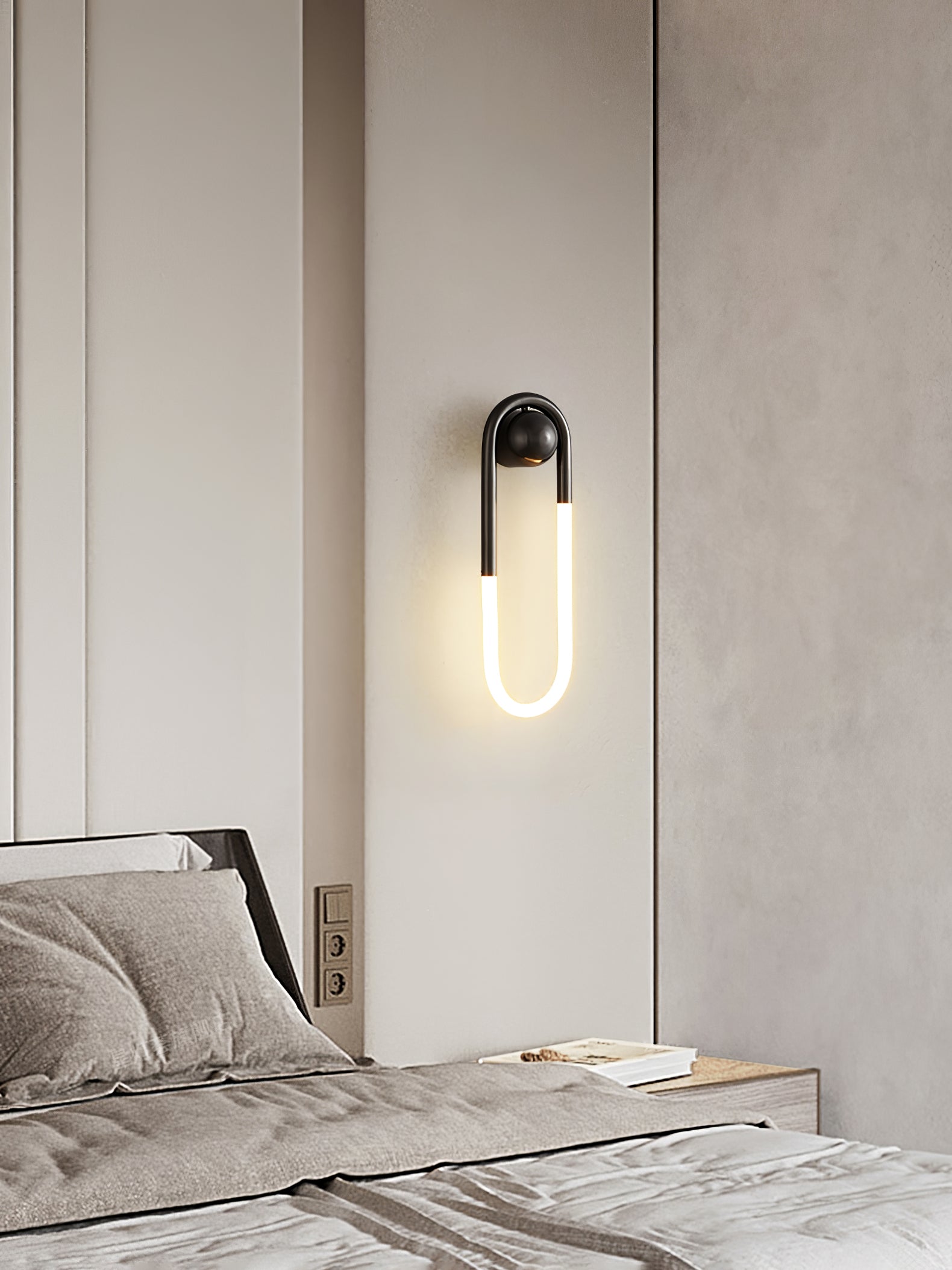 Wall Lamp Brass 17.7 in LED 9W Indoor Bedroom Living Room Accent Lighting Contemporary Design | Thomler