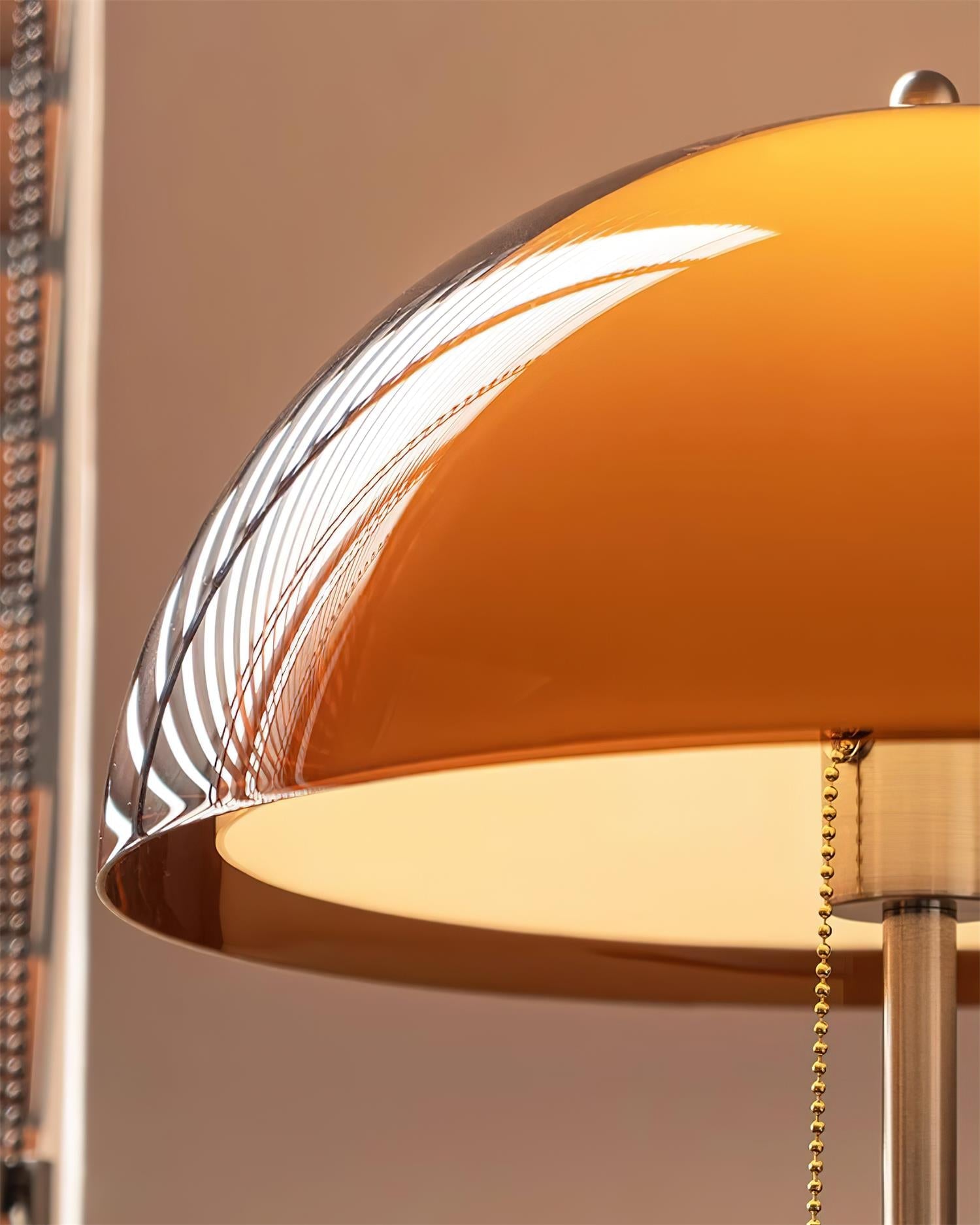 Floor Lamp Wood 60.2 in Amber Acrylic Shade Walnut Color Living Room Bedroom Accent Lighting Retro Modern Pull Chain | Thomler
