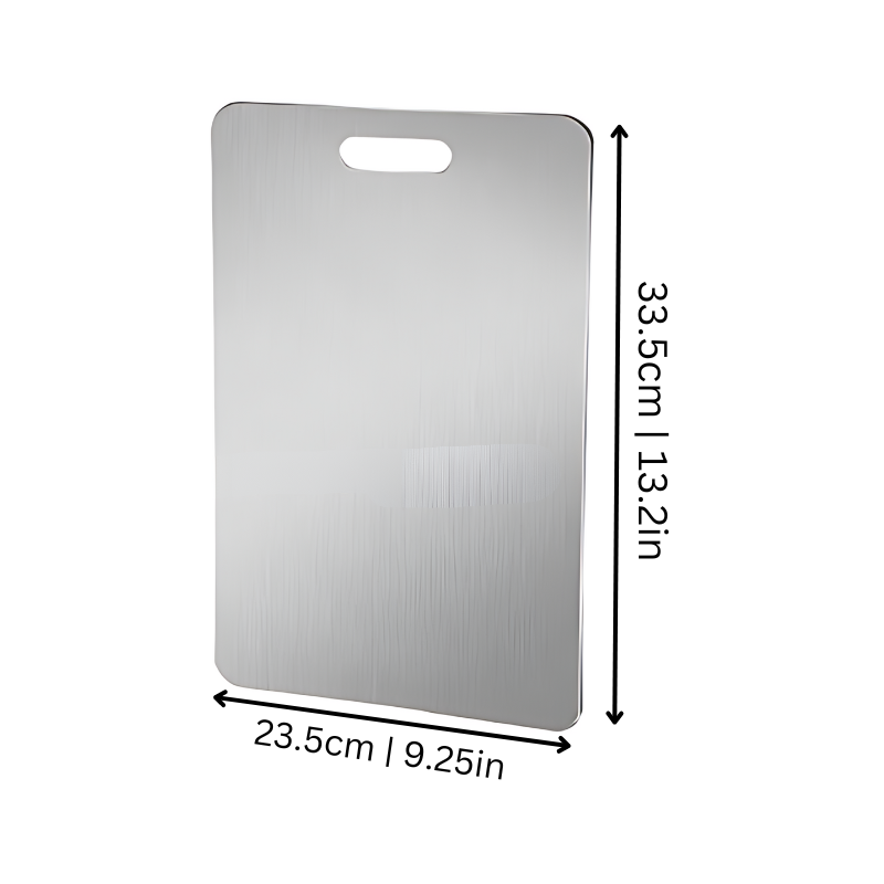 Stainless Steel Cutting Board – Antimicrobial Kitchen Prep Surface, Dishwasher Safe, Oven Safe & Warp Resistant for Chopping & Slicing | Thomler