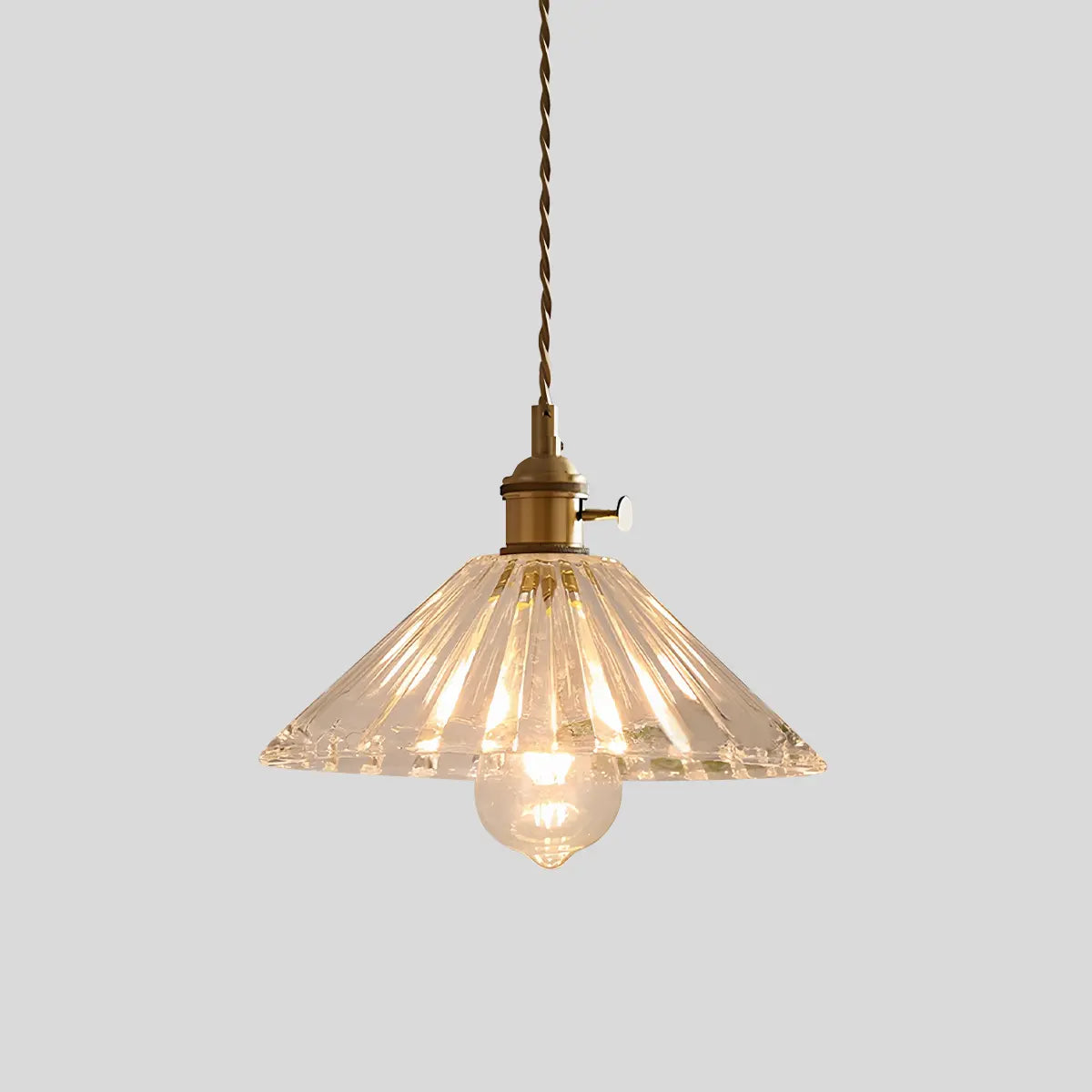 Pendant Light Glass Bronze Adjustable Cable Transparent Dining Room Kitchen Island Hanging Ceiling Lamp | Thomler