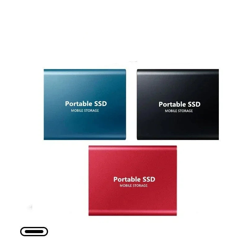 Portable Solid State Drive USB-C 3.1 High-Speed External Storage 500GB 1TB 2TB Shock-Resistant Compact Data Transfer Device for PC Mac | Thomler