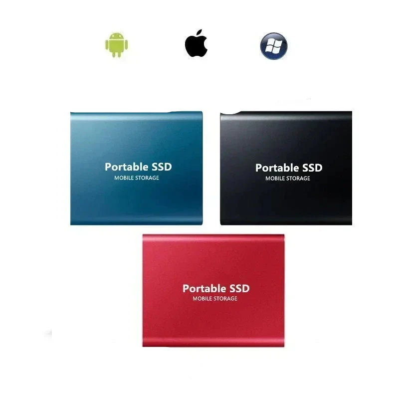 Portable External Solid State Drive 128GB – Ultra-Fast Data Transfer with Aluminum Housing for PC & Mac | Thomler