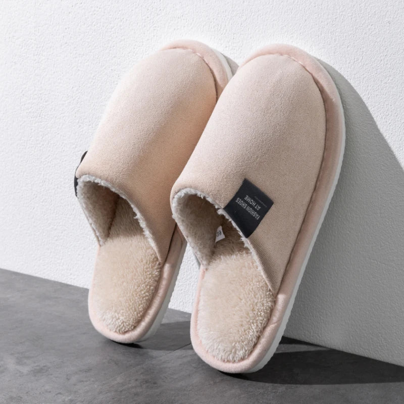 Men's Suede Indoor Slippers – Quiet Cushioned House Shoes with EVA Sole, Lightweight Anti-Slip for Fall & Winter | Thomler