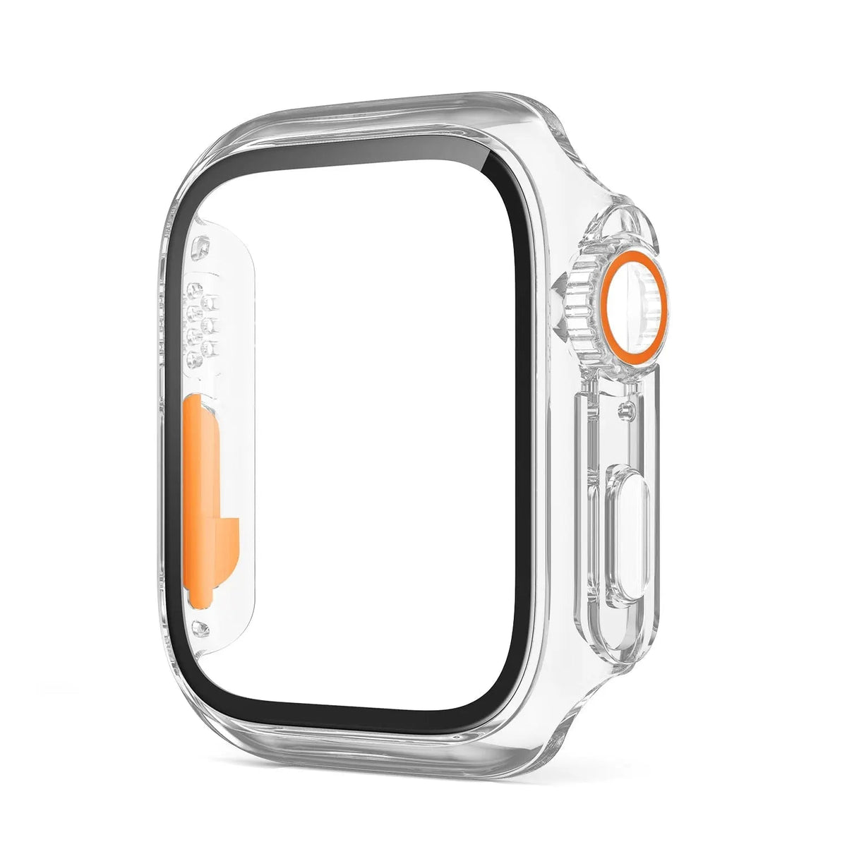 Hardened Glass Shield Case for Apple Watch Series 7/8/SE – Full Display Coverage, Crown Access, 40-45mm Sizes | Thomler