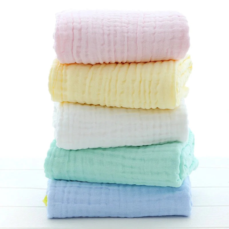 Six-Layer Gauze Cotton Swaddle Blanket 41×41 in – Soft Breathable Wrap for Newborns Toddlers Boys Girls Bath Towel Stroller Cover Nursing | Thomler