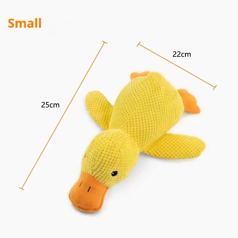 Squeaky Duck Chew Toy for Dogs – Soft Plush Interactive Pet Toy to Keep Your Pup Entertained | Thomler