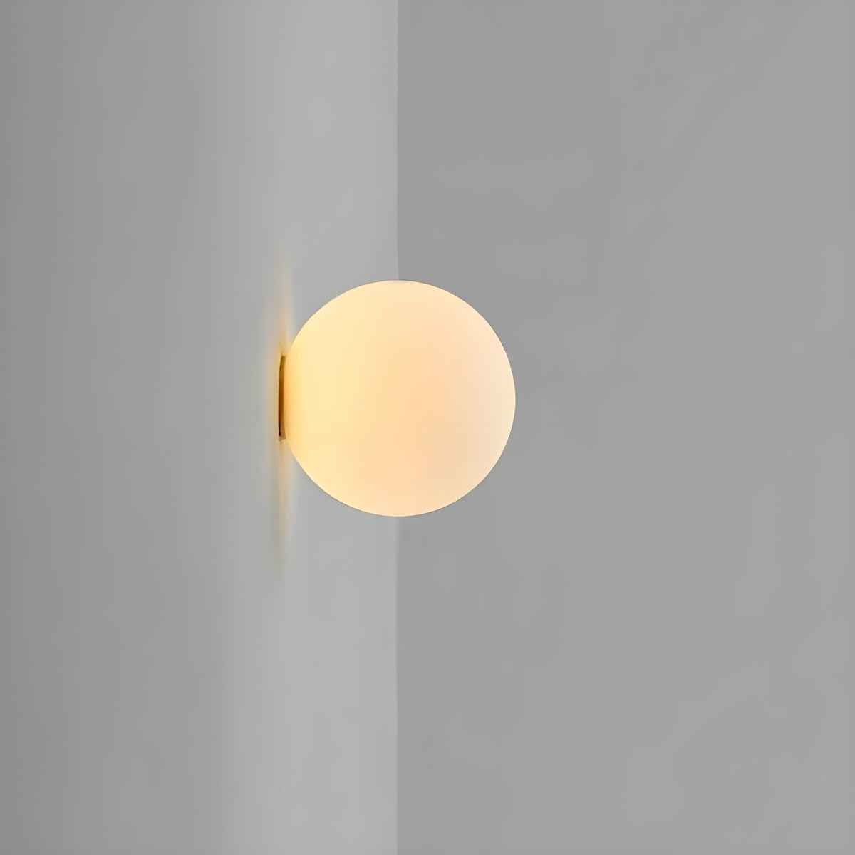 Frosted Glass Globe Sconce Light – Soft Ambient Fixture for Living Room, Bedroom & Hallway | Thomler