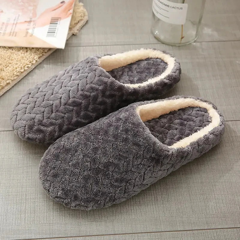 Plush Indoor Slippers – Lightweight Non-Slip House Shoes with Cozy Fleece Lining for Men & Women | Thomler