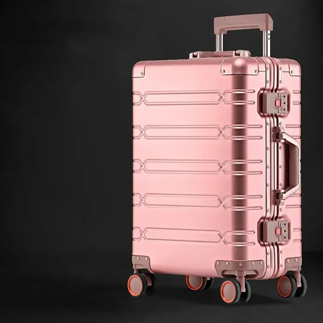 Hardshell Spinner Suitcase Aluminum-Magnesium TSA Lock 360° Wheels Travel Luggage Carry-On for Business Trips Vacations | Thomler