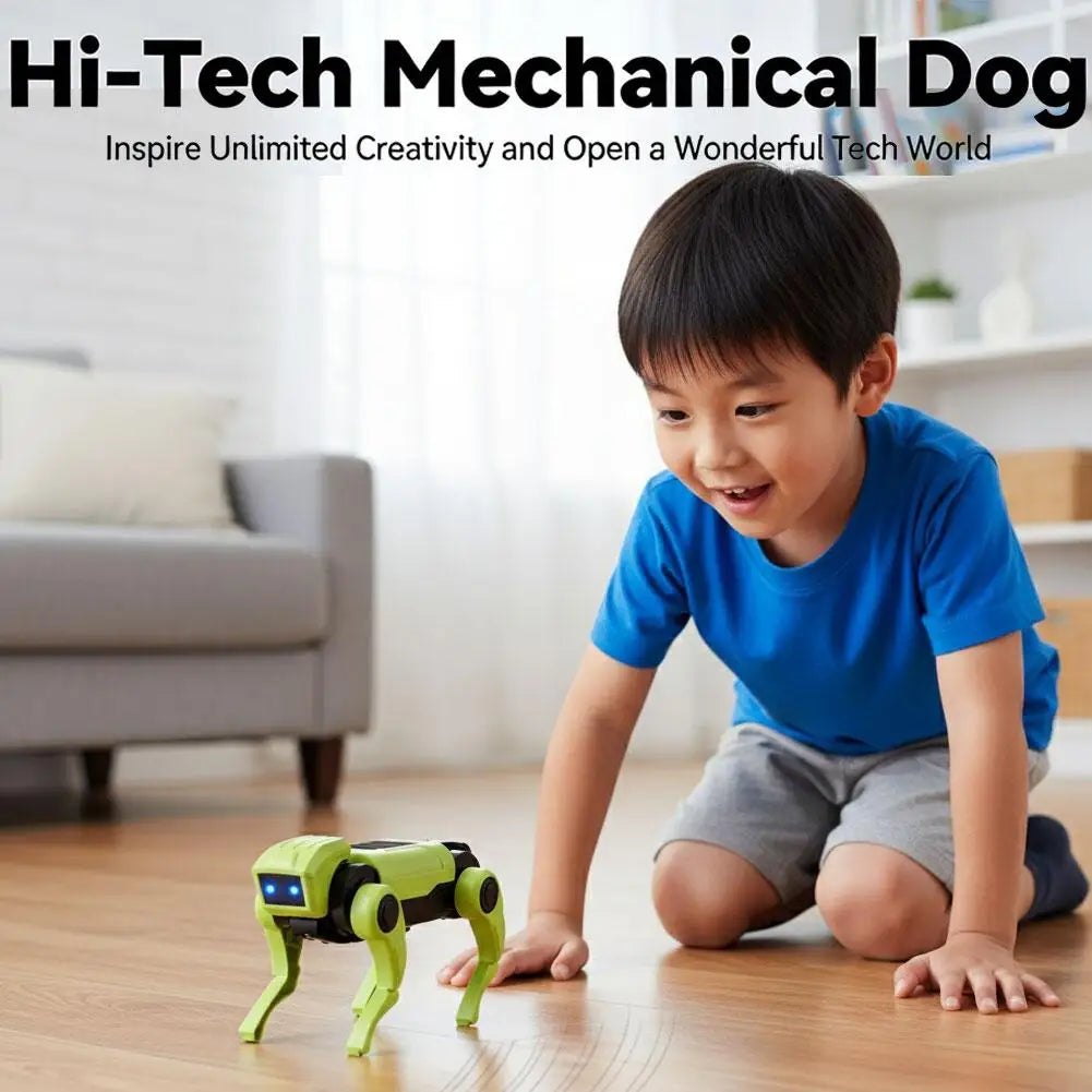 Build-It-Yourself Walking Robot Dog for Kids – LED Eyes, STEM Learning Project, Ages 8+ | Thomler