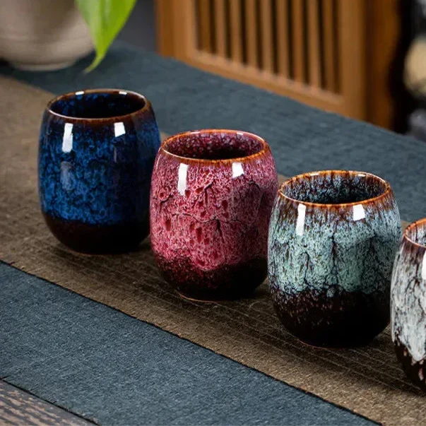 Ceramic Coffee Mug Set 3 in Daily Use Elegant Kitchen Drinkware 4-Piece | Thomler