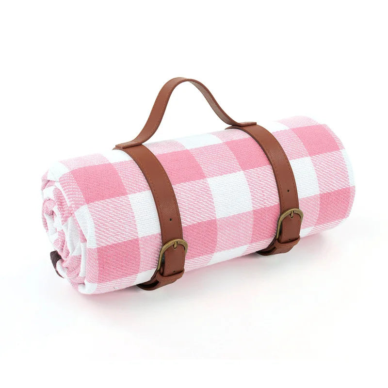 Waterproof Picnic Blanket with Shoulder Strap – Foldable Beach & Park Mat for Outdoor Adventures | Thomler
