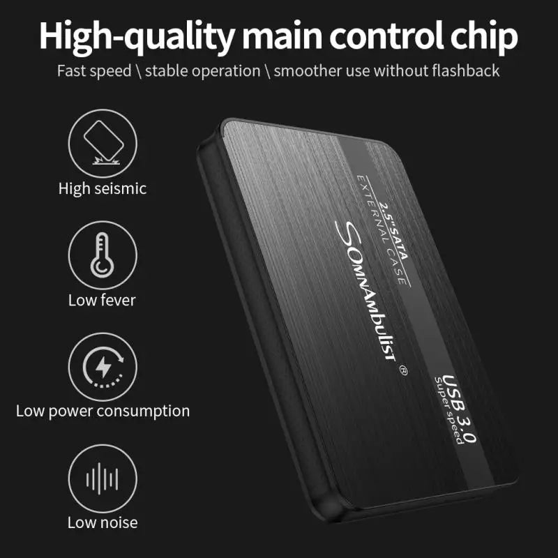 Compact USB 3.0 External Storage Drive 2.5-Inch for PC, Mac & Gaming Consoles – 250GB to 2TB Capacity | Thomler