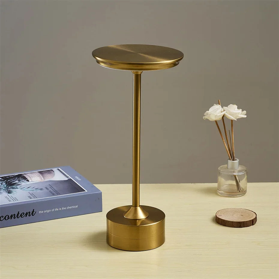 Table Lamp Metal 11 in USB Rechargeable Touch Control Desk Lamp Warm Neutral White Light | Thomler