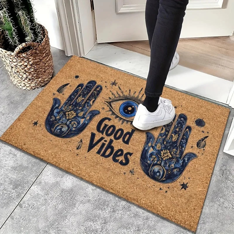 Non-Slip Polyester Entrance Mat for Front Door, Porch, Entryway & Patio – Dirt-Trapping Indoor Outdoor Runner Rug | Thomler