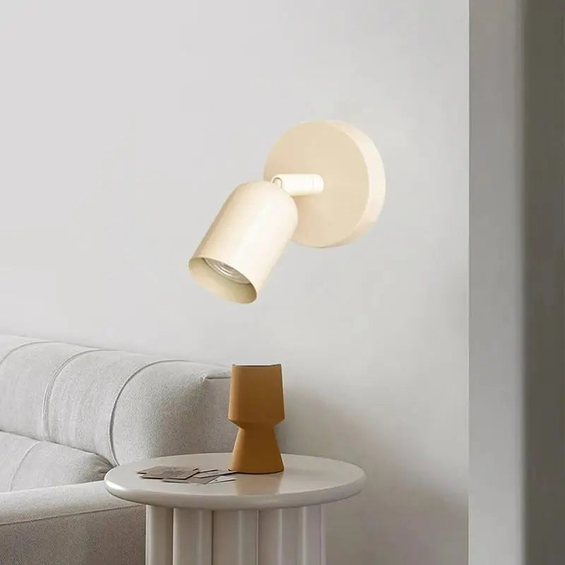 Soft Pastel Nordic Wall Light Fixture for Bedroom, Hallway & Living Room – Compact LED Sconce with Warm White Glow | Thomler