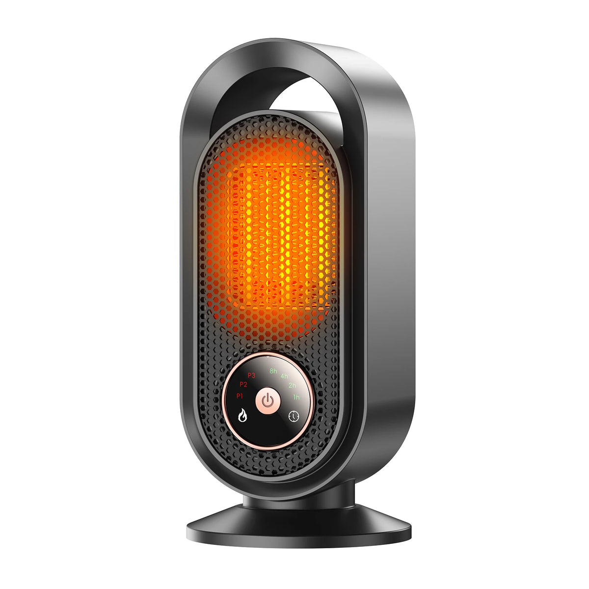 Compact 1000W PTC Ceramic Space Heater with Overheat Protection – Fast-Heating Wall Outlet Warmer for Small Rooms, Desks, Bedrooms & Offices | Thomler