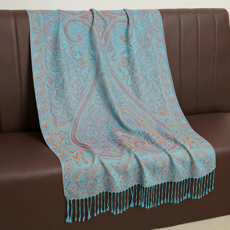 Women's Soft Cashmere-Feel Wrap Shawl – Lightweight Year-Round Fashion Accessory for Everyday Warmth | Thomler