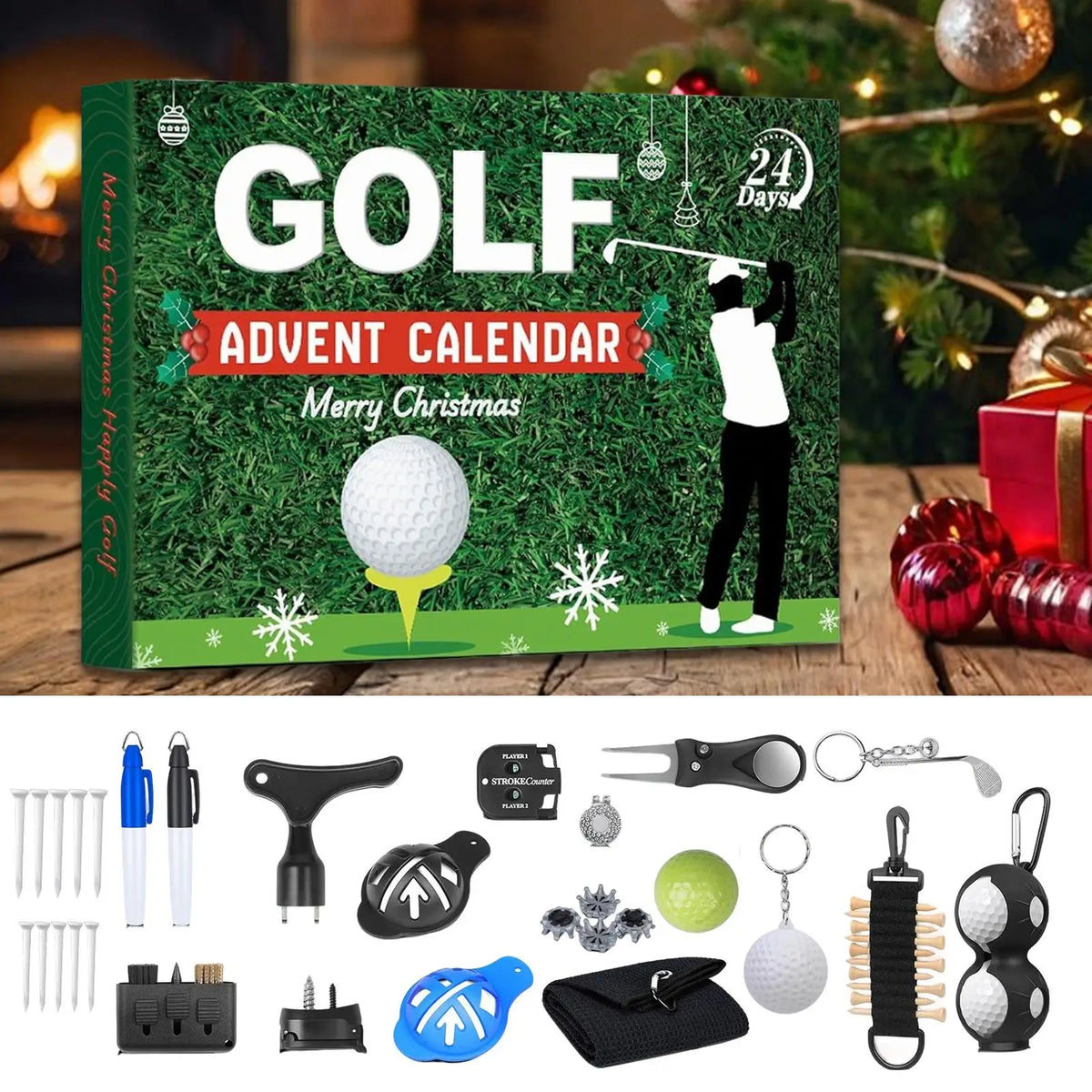 24-Day Golf Accessories Advent Calendar – Tees, Tools & Surprises for Golfers | Thomler