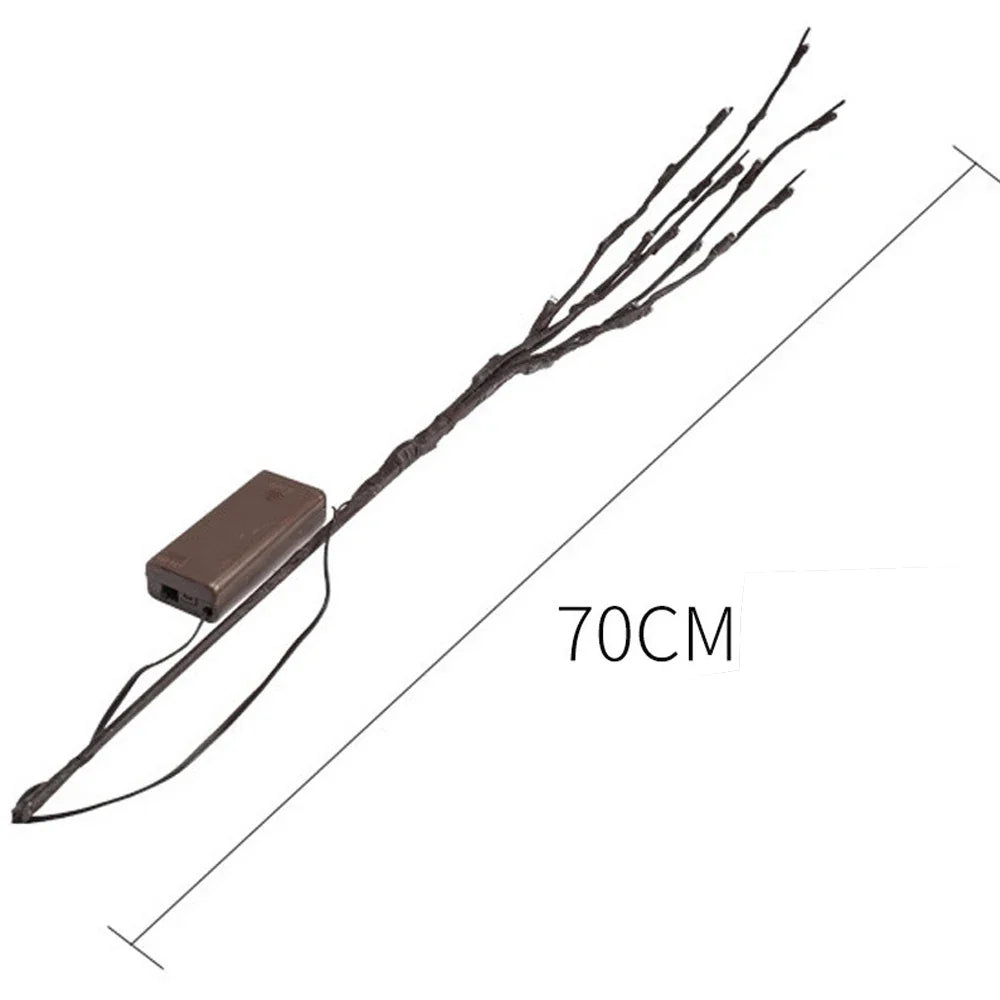 Decorative Willow LED Branch 27 in Battery-Powered Indoor Outdoor Fairy Lights | Thomler