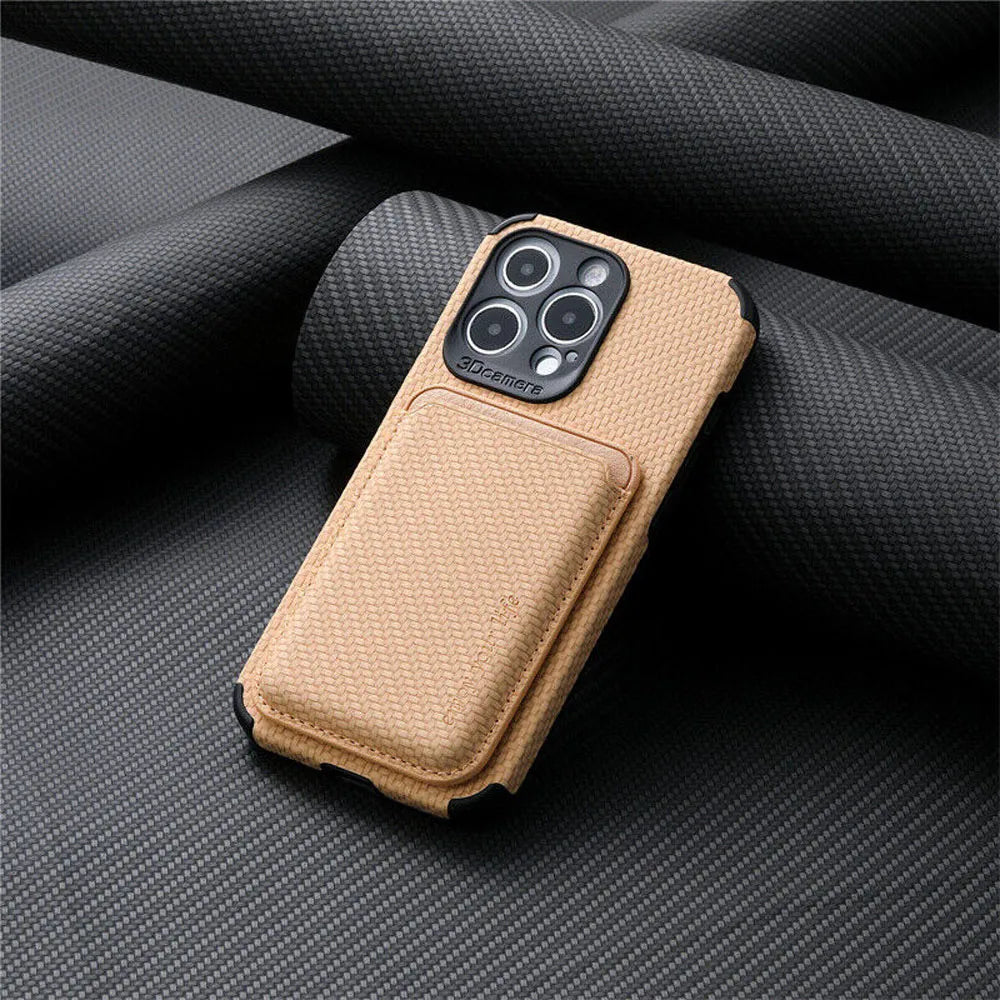 MagSafe Wallet iPhone Case with Card Holder Slot Magnetic Wireless Charging Compatible TPU PU Protection for iPhone 15 14 13 12 11 Pro Max M | Thomler