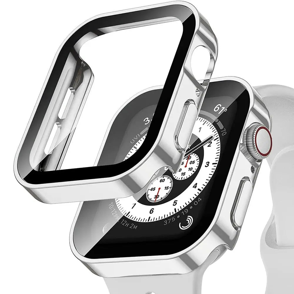 Snap-On Full-Coverage Screen & Body Shield for Apple Watch Series 4-9 – Tempered Glass & PC Armor | Thomler