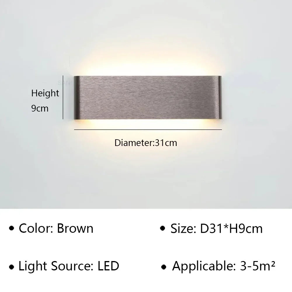 Contemporary LED Wall Light Fixture – Minimalist Design for Bedroom, Hallway & Bathroom | Thomler