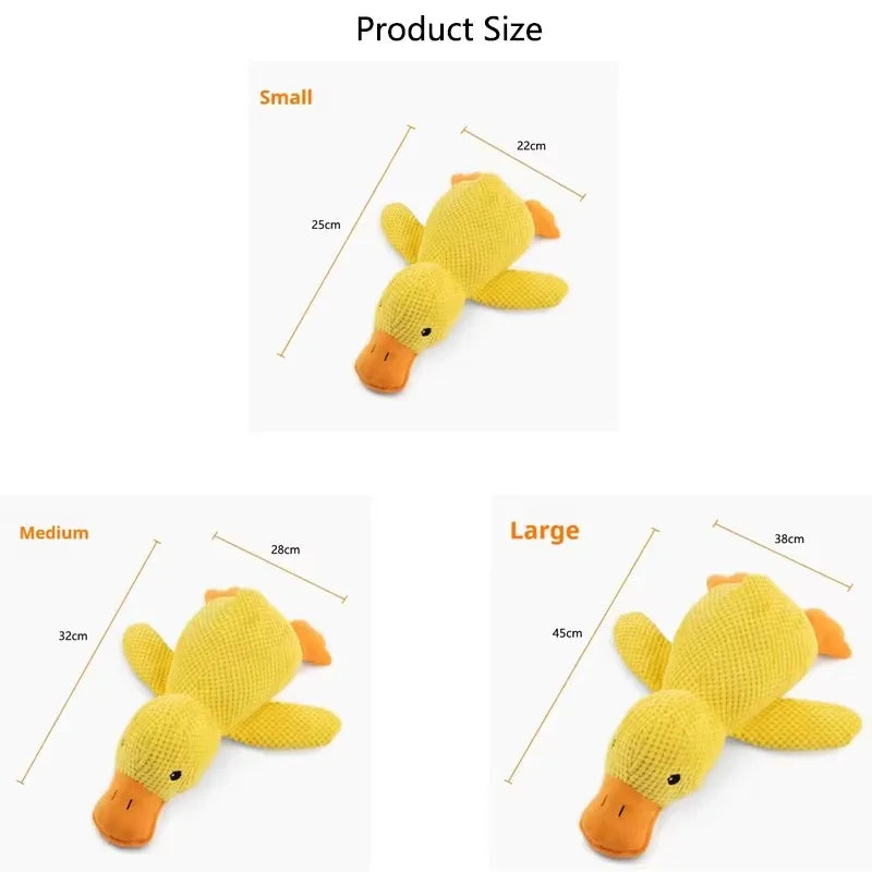 Squeaky Duck Chew Toy for Dogs – Soft Plush Interactive Pet Toy to Keep Your Pup Entertained | Thomler