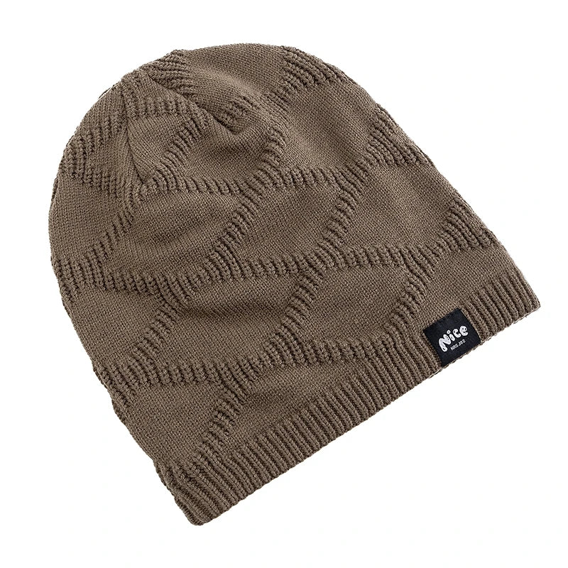 Slouchy Knit Beanie Hat with Fleece Lining – Unisex Cold Weather Headwear for Men & Women, Casual Outdoor Skull Cap | Thomler