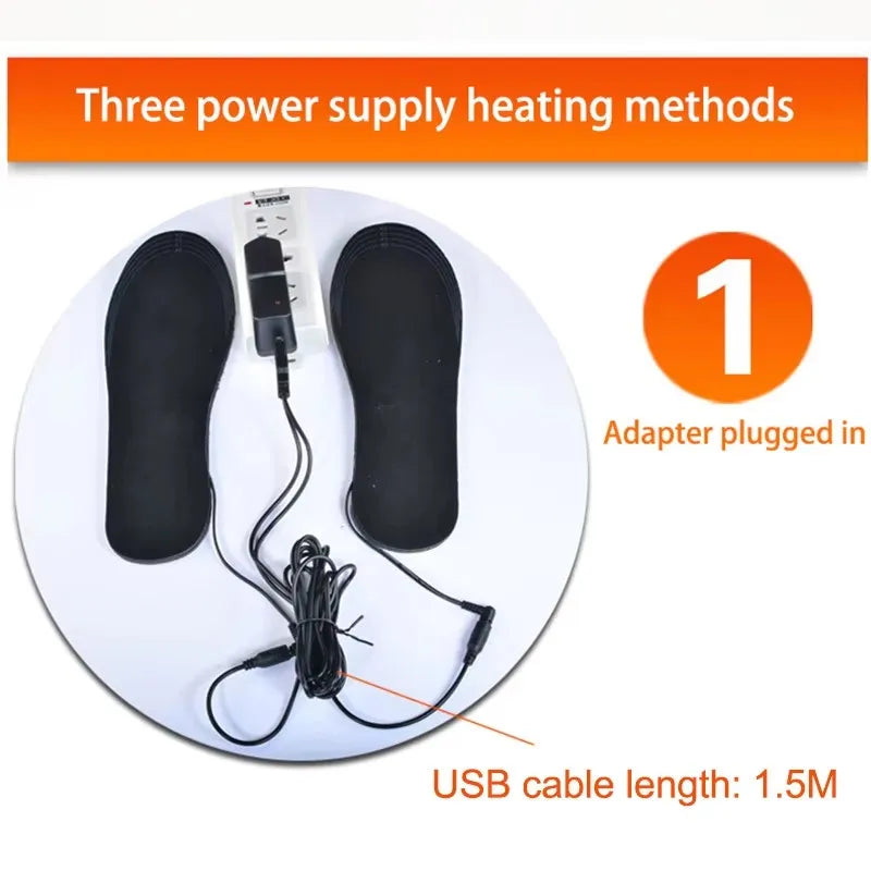 USB Rechargeable Thermal Insoles for Winter – Electric Heated Shoe Inserts for Cold Weather | Thomler