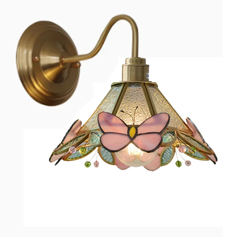 Wall Lamp Stained Glass E27 27.0 cm Hallway Bedroom Tiffany Style Lighting | Thomler