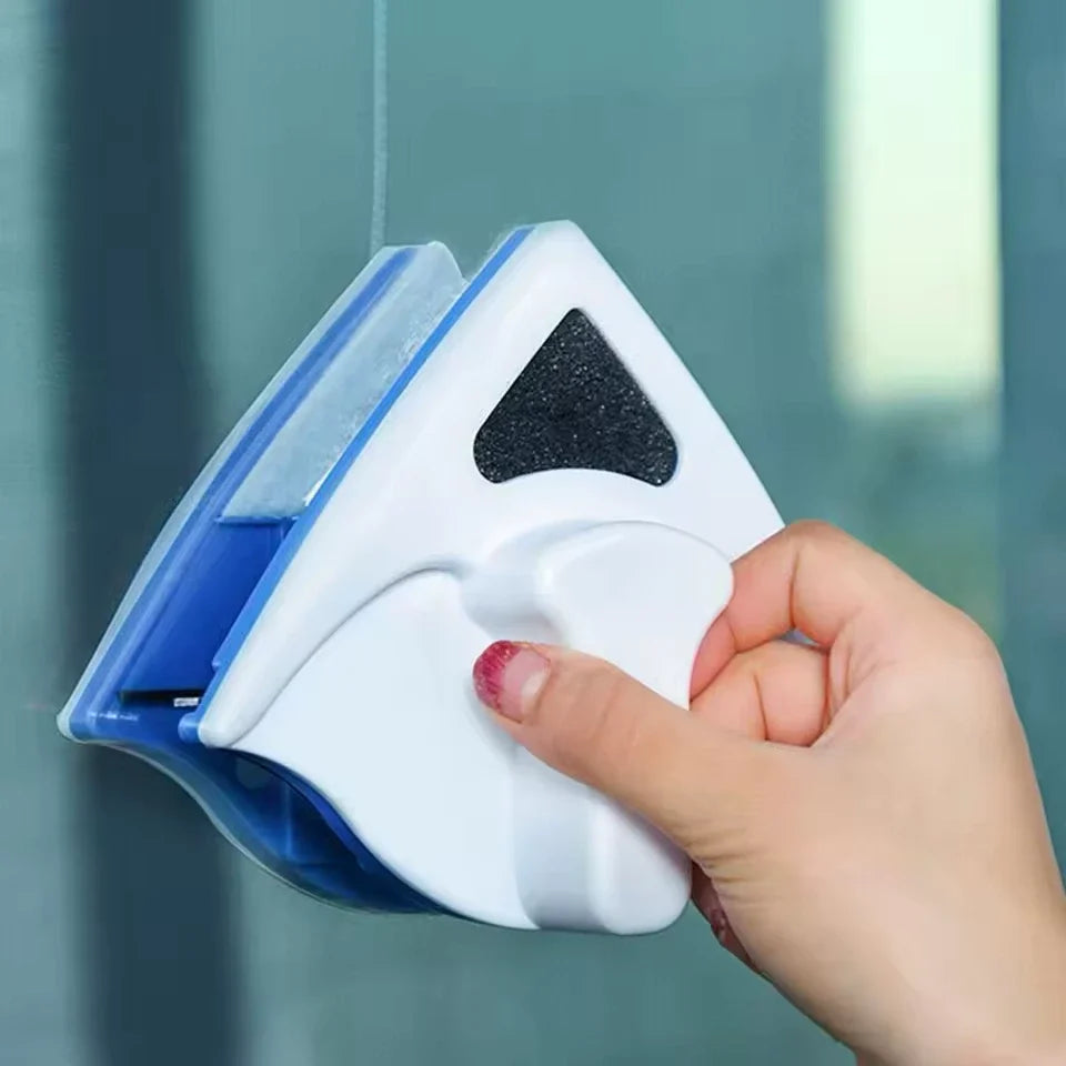 Double-Sided Window Cleaning Tool with Magnetic Lock for Streak-Free Glass Inside & Out | Home & High-Rise Use | Thomler