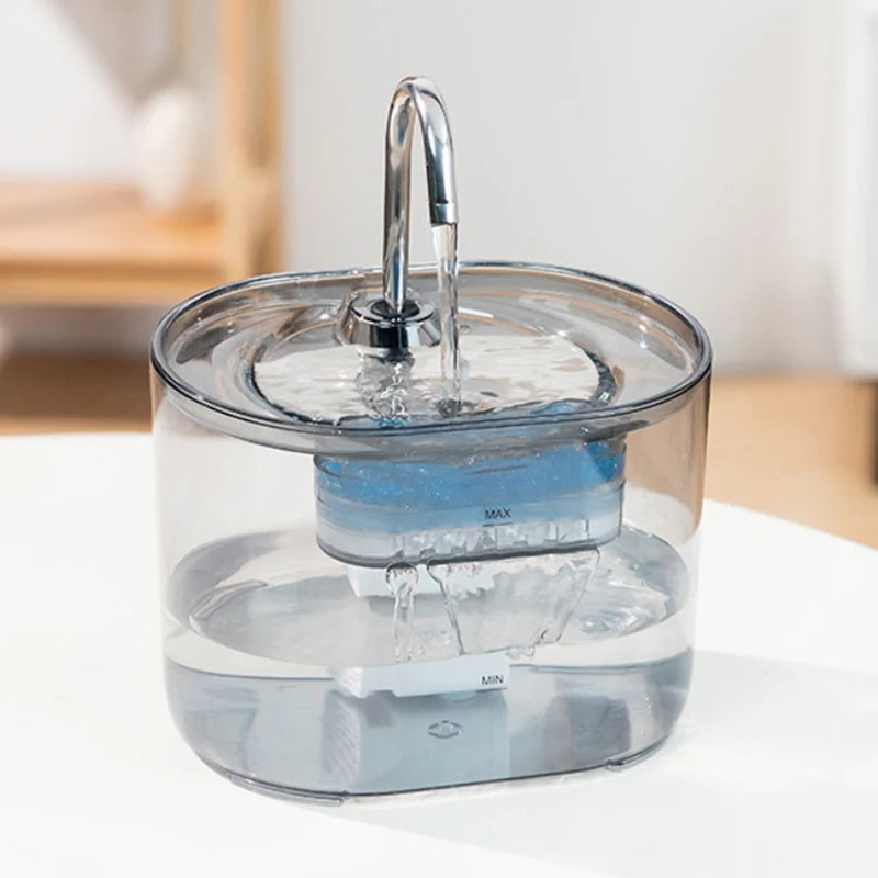 Stainless Steel Spout Pet Drinking Fountain with Filtration System for Cats and Dogs | Thomler