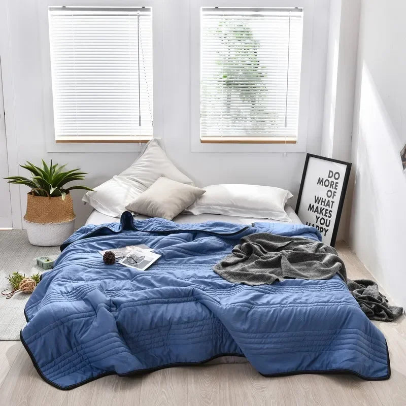Cooling Weighted Blanket for Hot Sleepers – Breathable Summer Sleep Comforter for Adults & Teens | Thomler