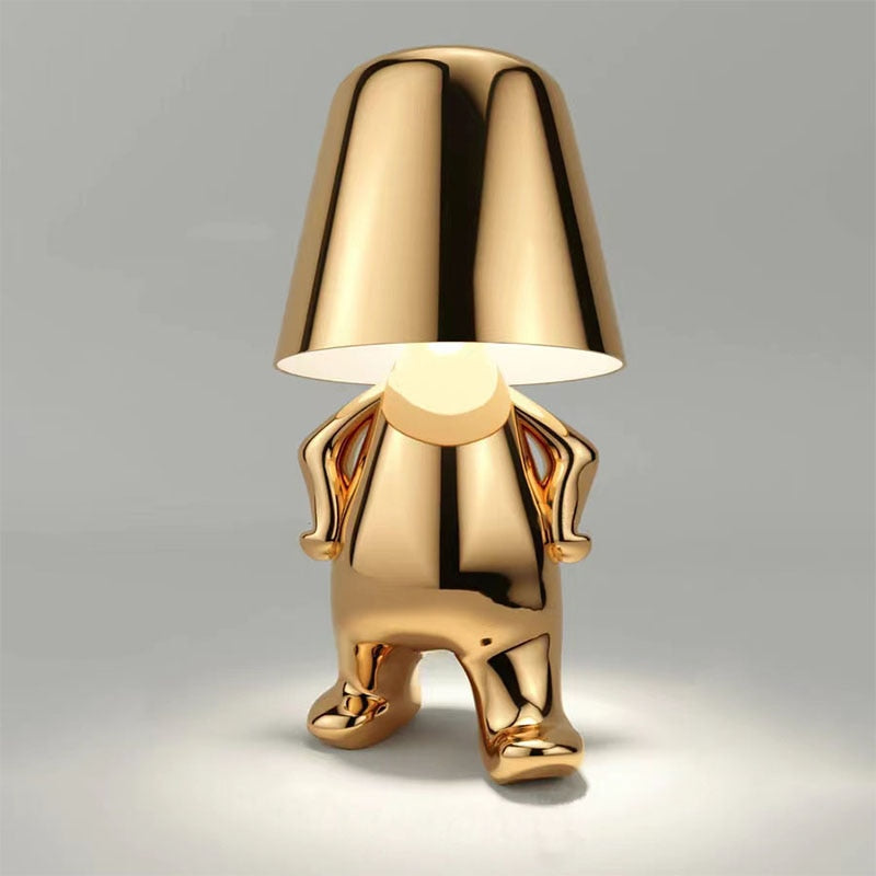 Table Lamp Resin Aluminium 14.0 cm Warm LED Touch Dimmable Bedroom Living Room Wireless Rechargeable Mood Light | Thomler