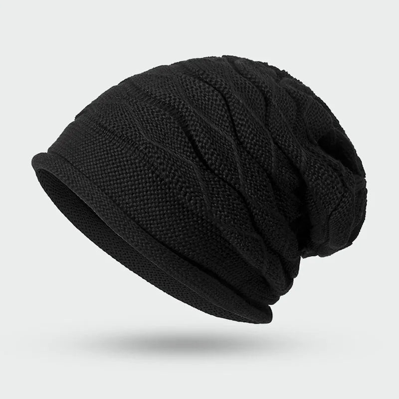 Relaxed-Fit Knit Winter Hat for Men & Women, Acrylic Ribbed Cold-Weather Cap, Daily Wear Head Covering | Thomler
