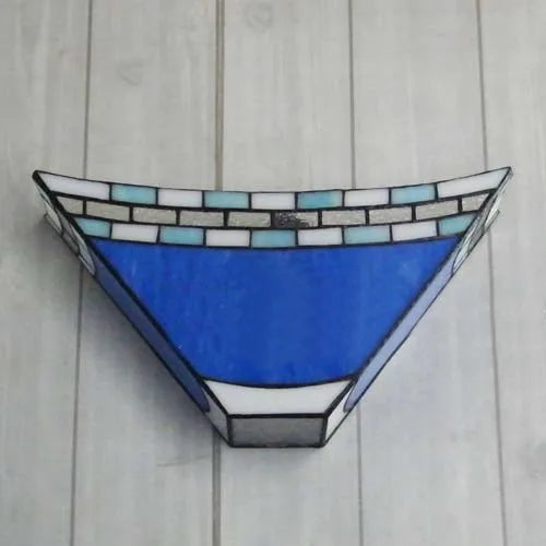 Wall Lamp Glass Mosaic E27 Blue Pastel Green Vintage Bedroom Hallway Ambient Lighting Fixture | Thomler