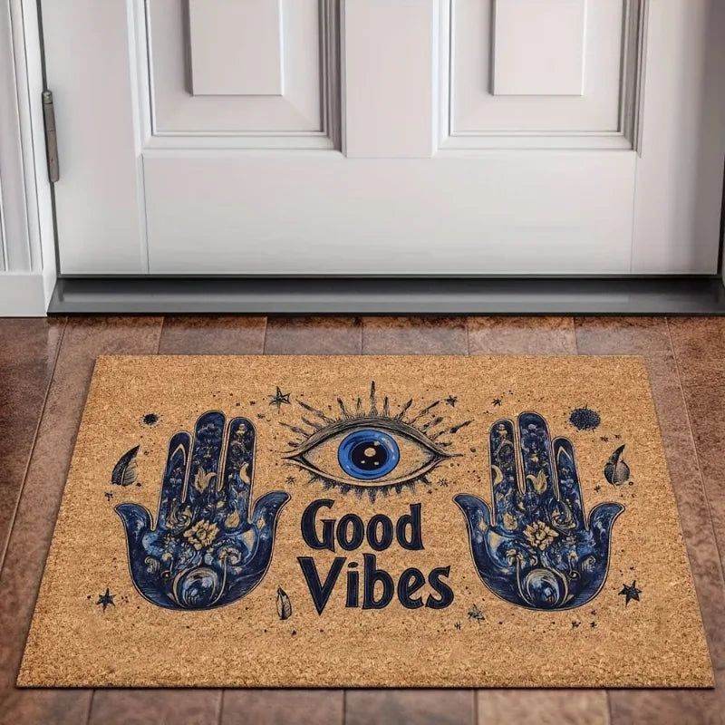 Non-Slip Polyester Entrance Mat for Front Door, Porch, Entryway & Patio – Dirt-Trapping Indoor Outdoor Runner Rug | Thomler