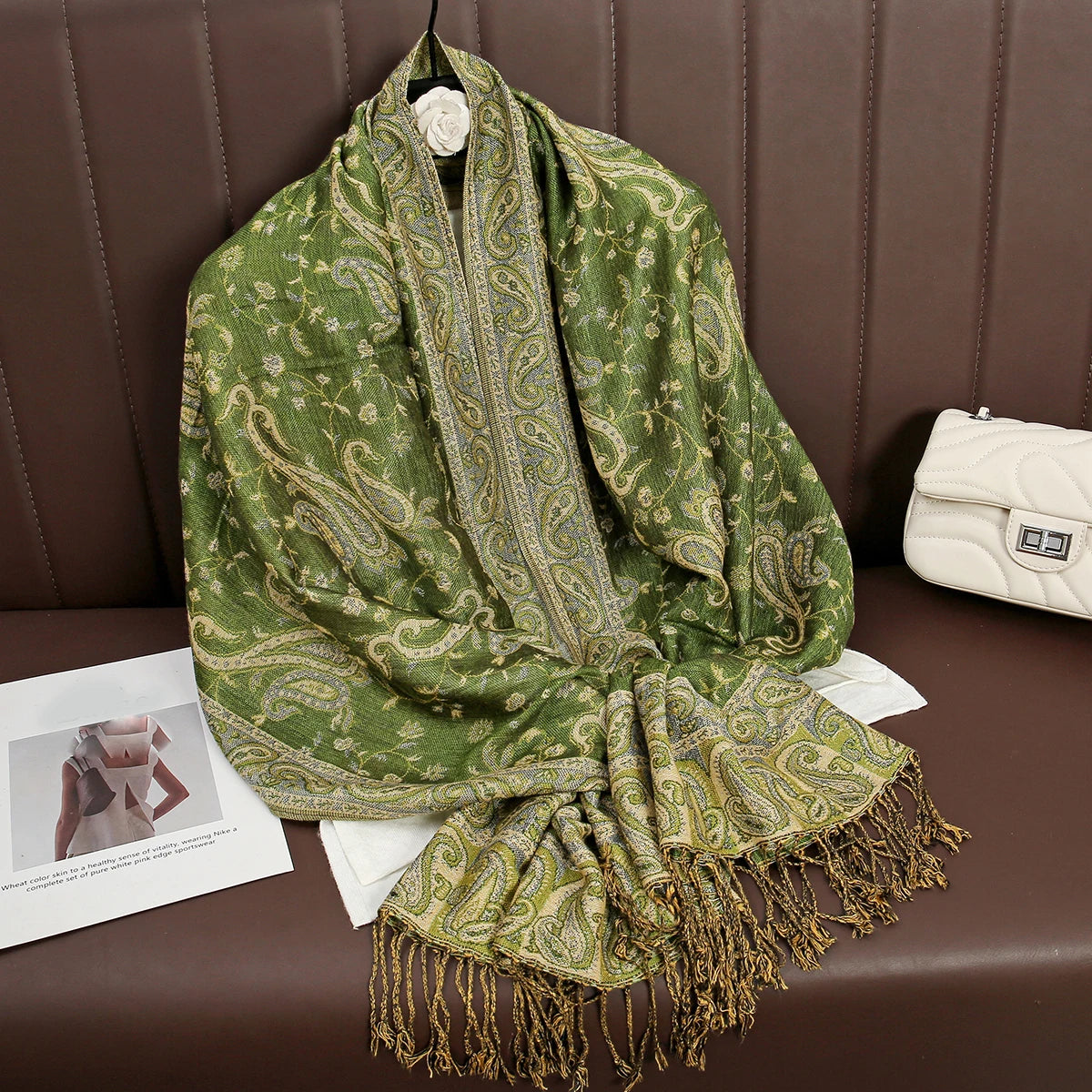 Soft Cotton-Blend Winter Wrap Scarf for Women – Lightweight Shawl for Fall & Cold Weather | Thomler