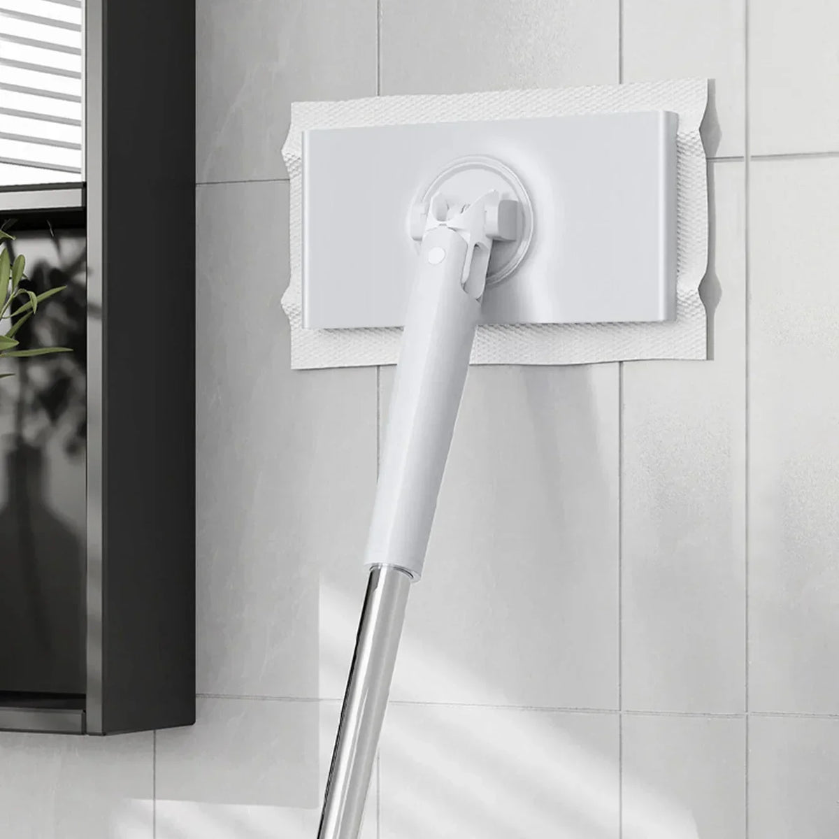 Hands-Free Wringing Floor Mop with Quick-Dry Head & Automatic Clamp – Wet & Dry Use for Tile Hardwood Laminate | Thomler