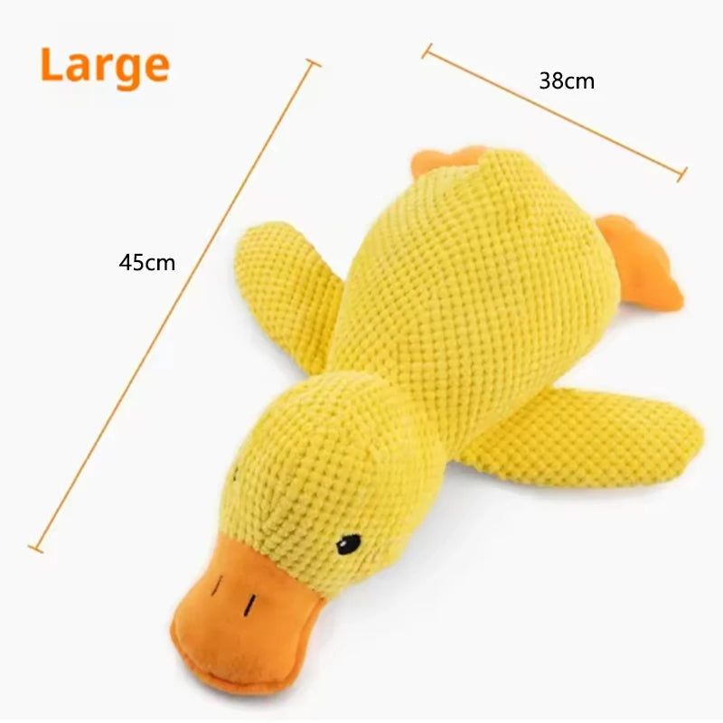 Squeaky Duck Chew Toy for Dogs – Soft Plush Interactive Pet Toy to Keep Your Pup Entertained | Thomler