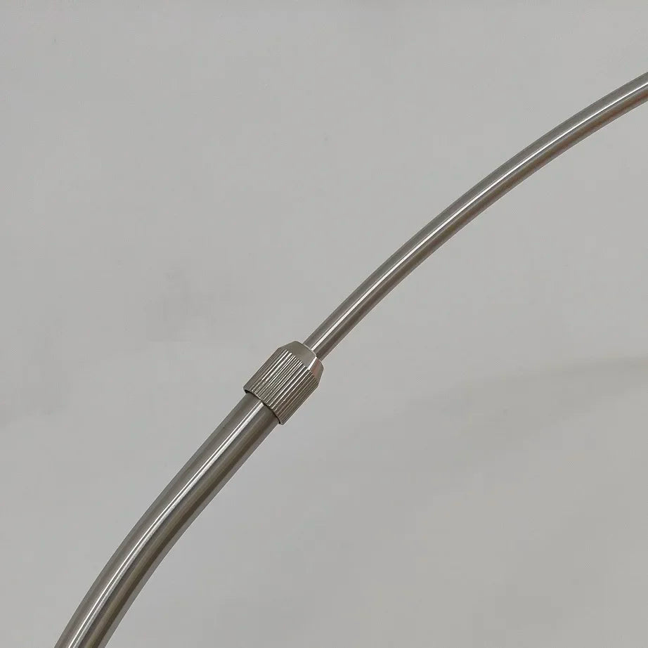 Upward Arc Standing Light with Glass Dome – Modern Tall Lamp for Living Rooms & Bedrooms | Thomler